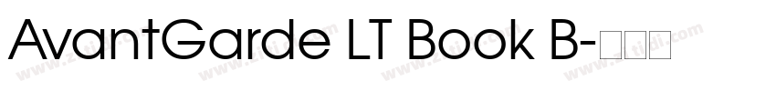 AvantGarde LT Book B字体转换